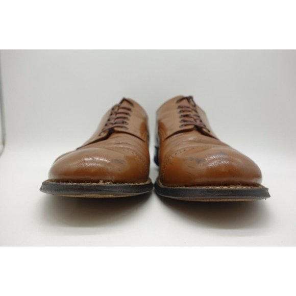 Stacy Adams Brown Leather Cap Toe Lace Up Oxfords Shoes Men\'s 9.5 D main image 11